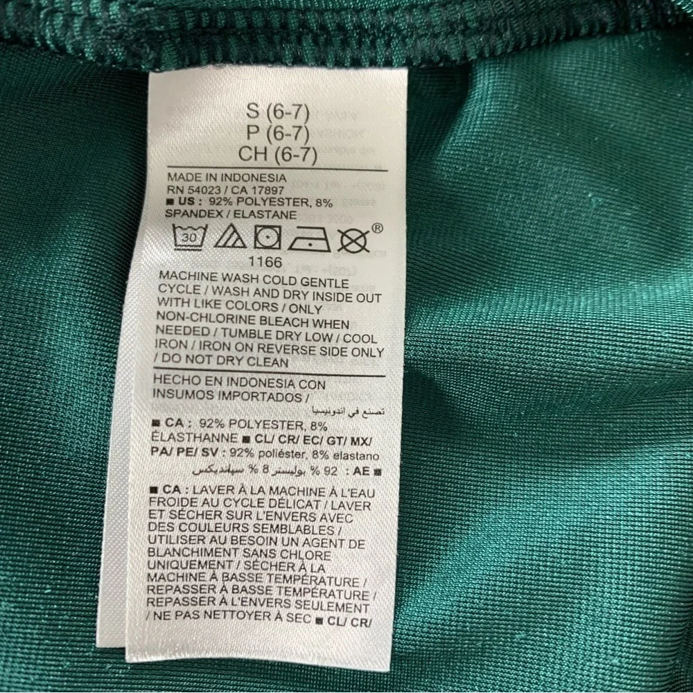 Old Navy Green Velour Long Sleeve Dress Holiday Girl’s S (6-7) Stretch